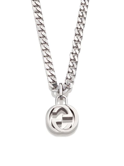 gucci silver chain|men's silver chains Gucci.